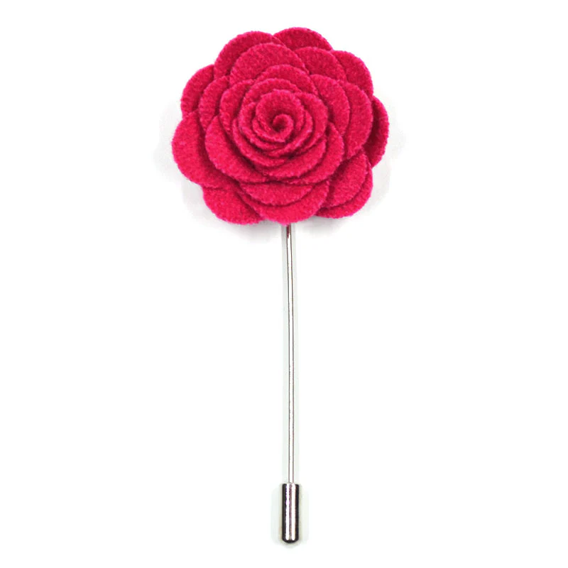 Lapel Pin - Floral Magenta