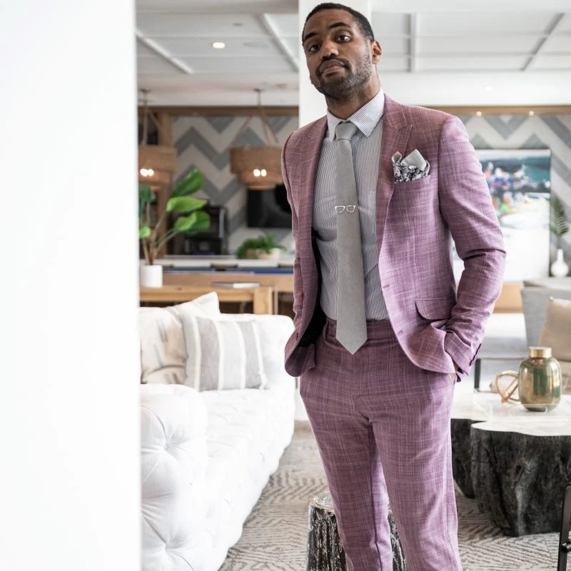 Microsuede Light Grey Tie