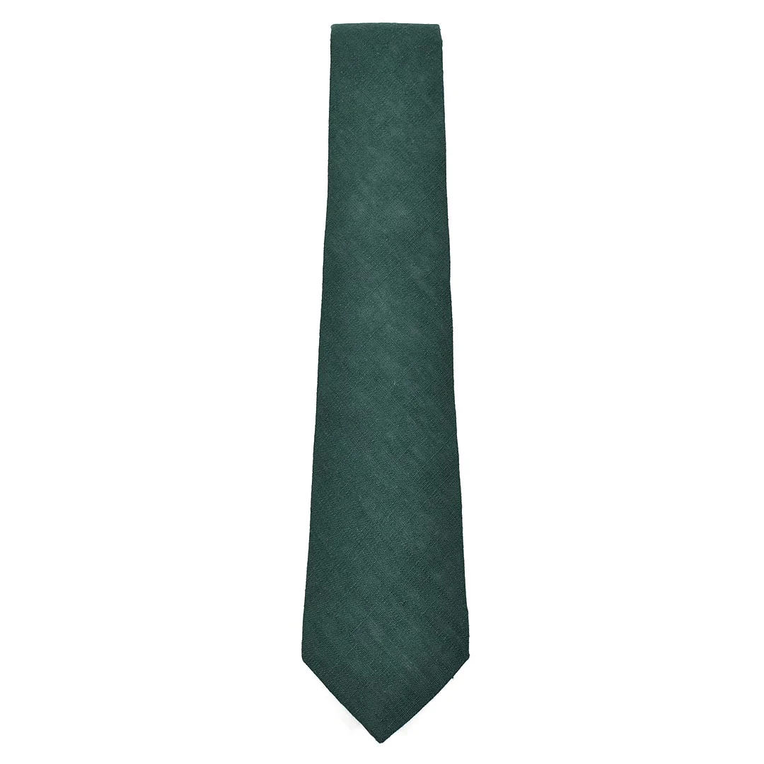 Linen Emerald Green Tie