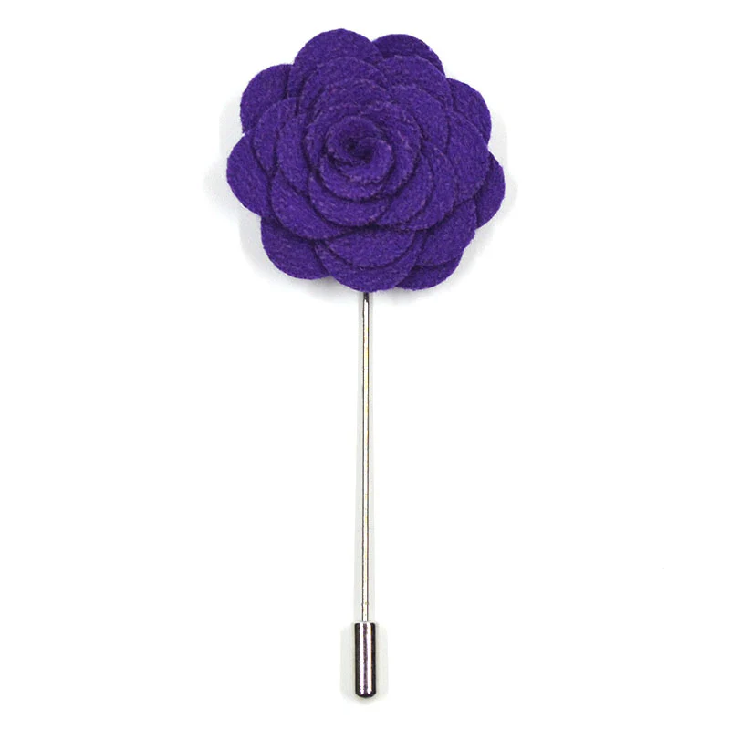 Lapel Pin - Floral Purple