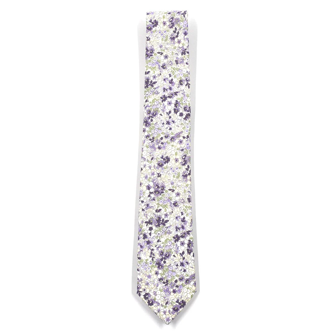 Floral Lavender Tahiti Tie