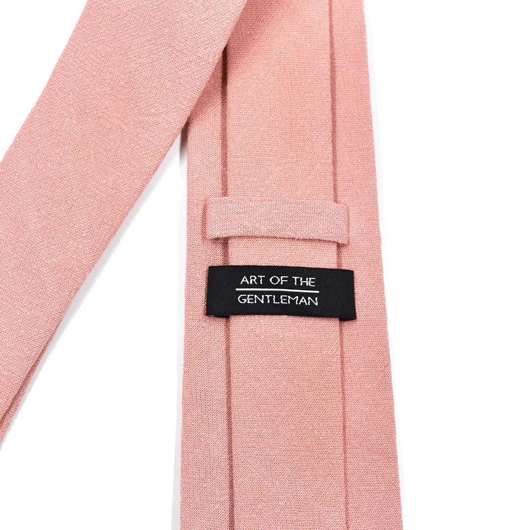 Linen Blush Pink Tie
