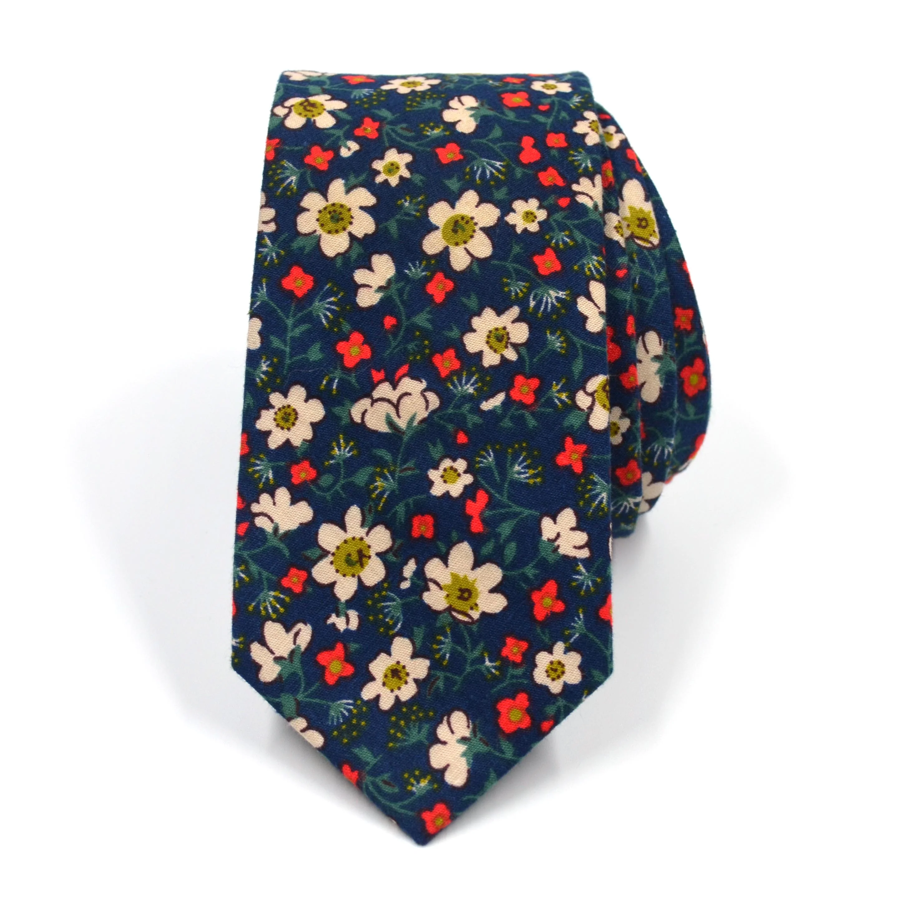 Floral Oxford Blooms Tie