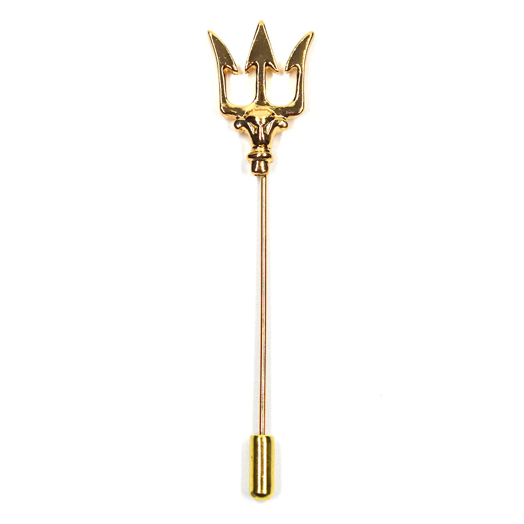 Lapel Pin - Trident Gold
