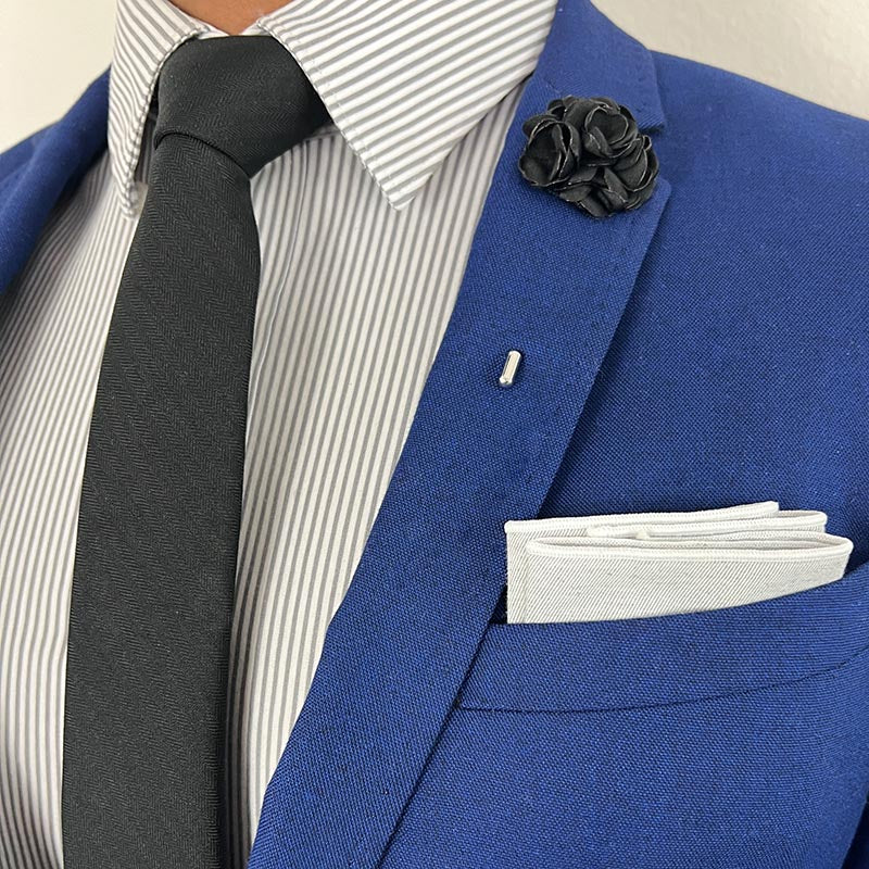 Herringbone Black Tie