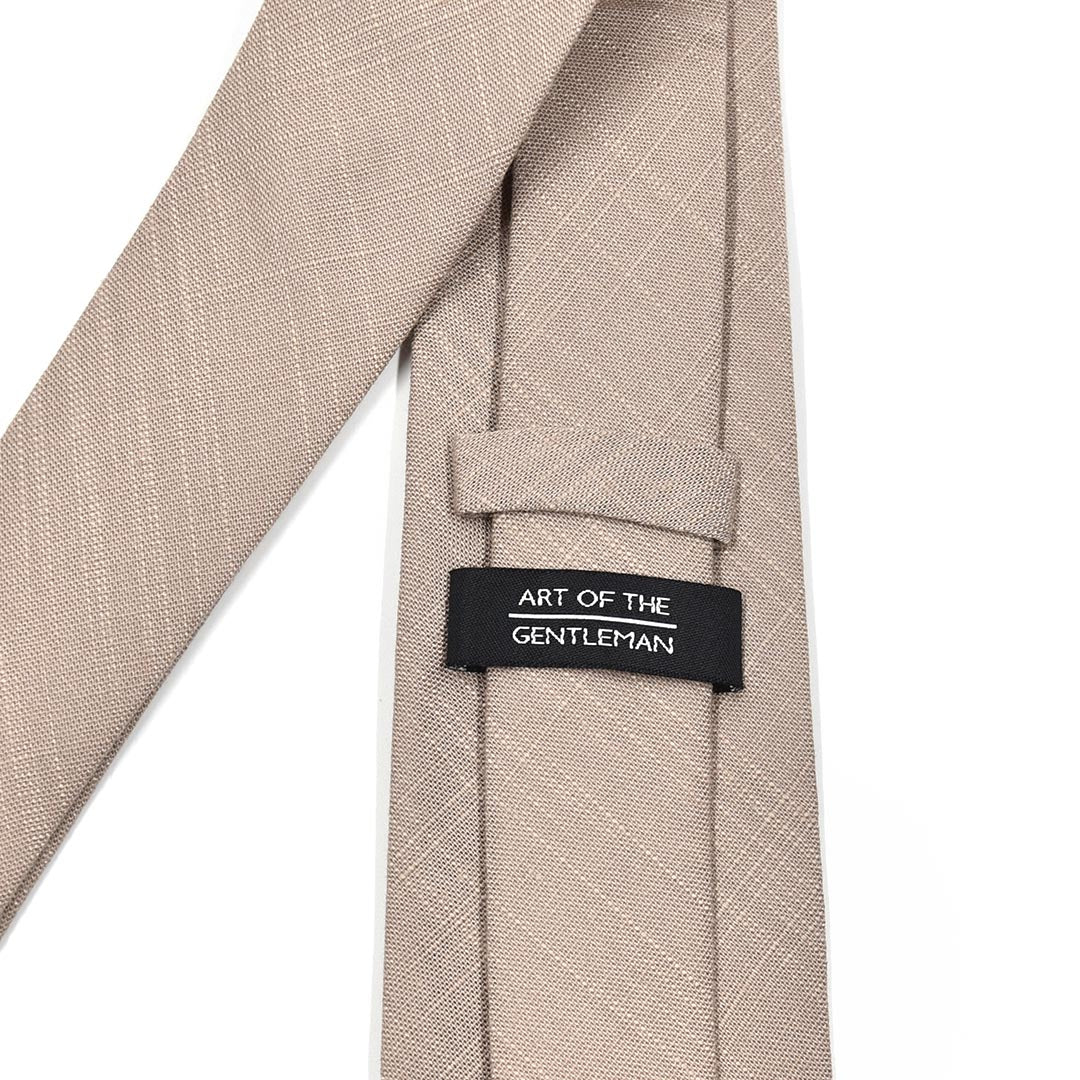 Linen Taupe Tie
