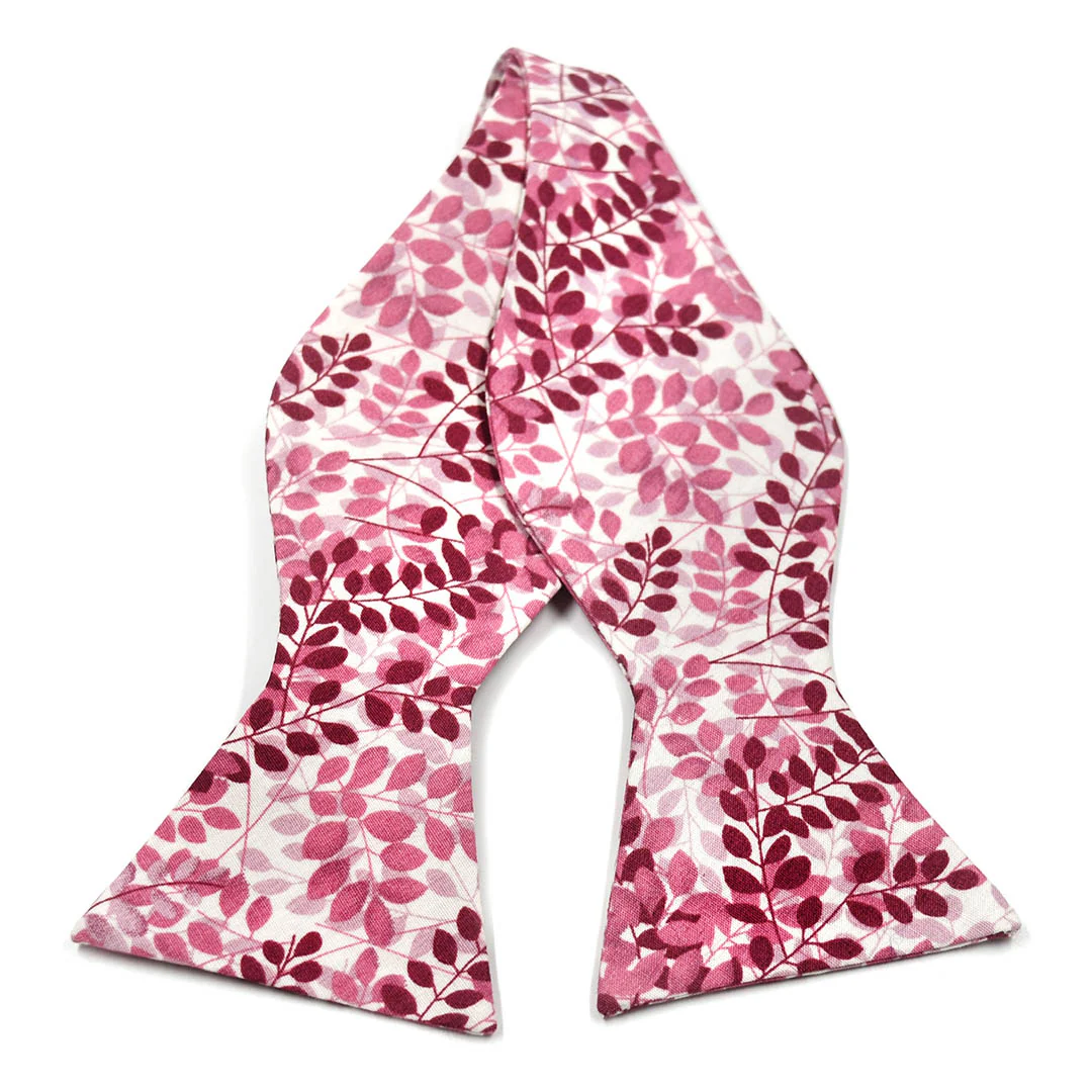 Floral Mauve Chianti Self Tie Bow Tie
