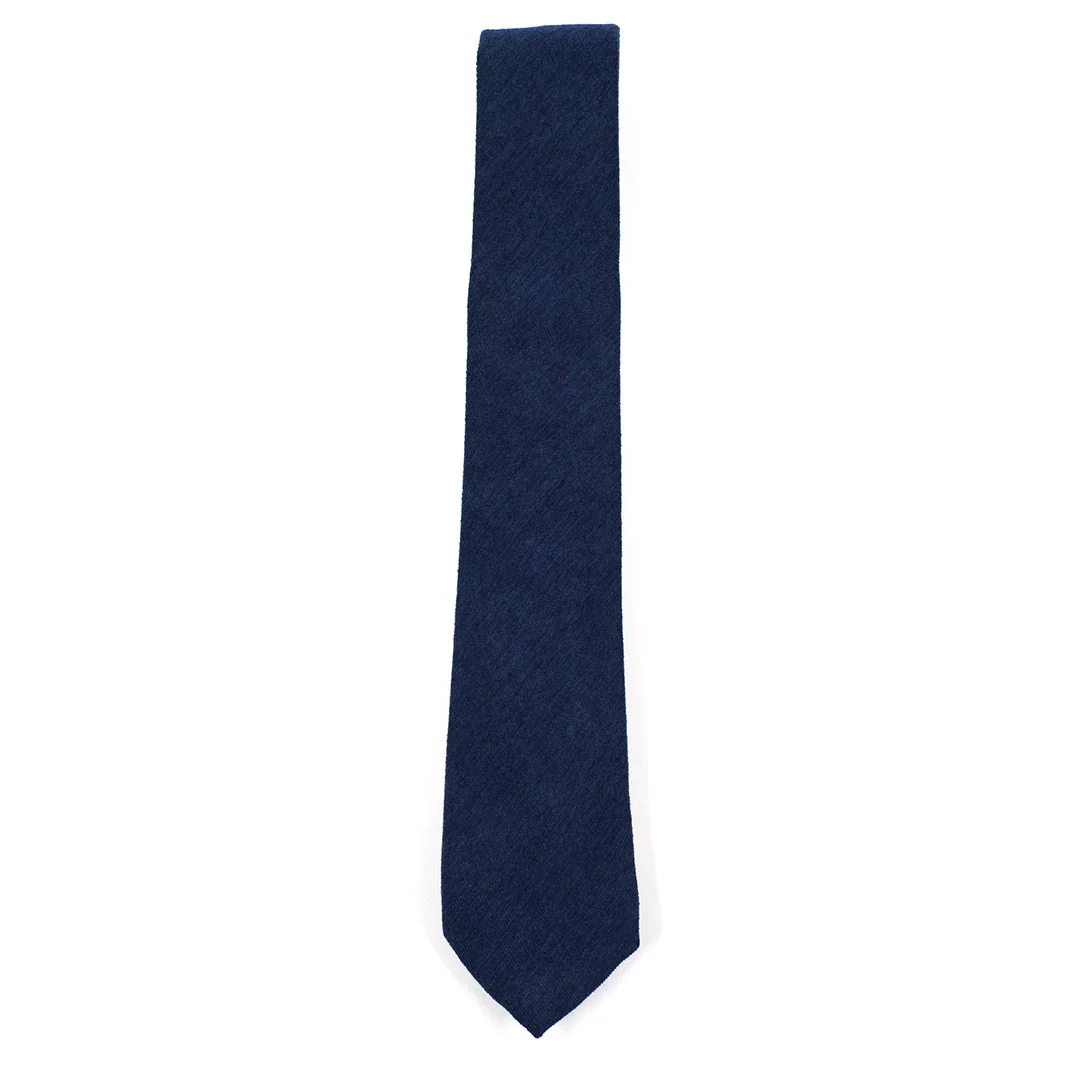 Microsuede Navy Tie