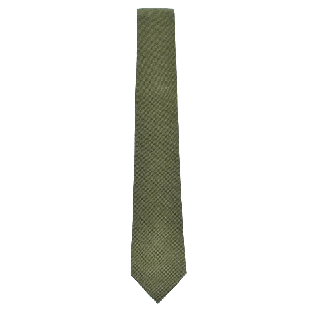 Solid Olive Tie