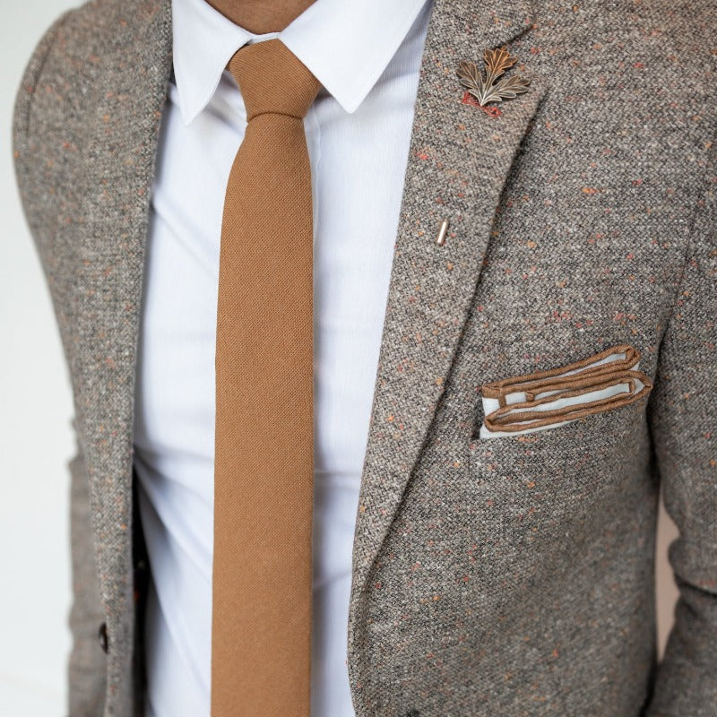 Solid Brown Tie