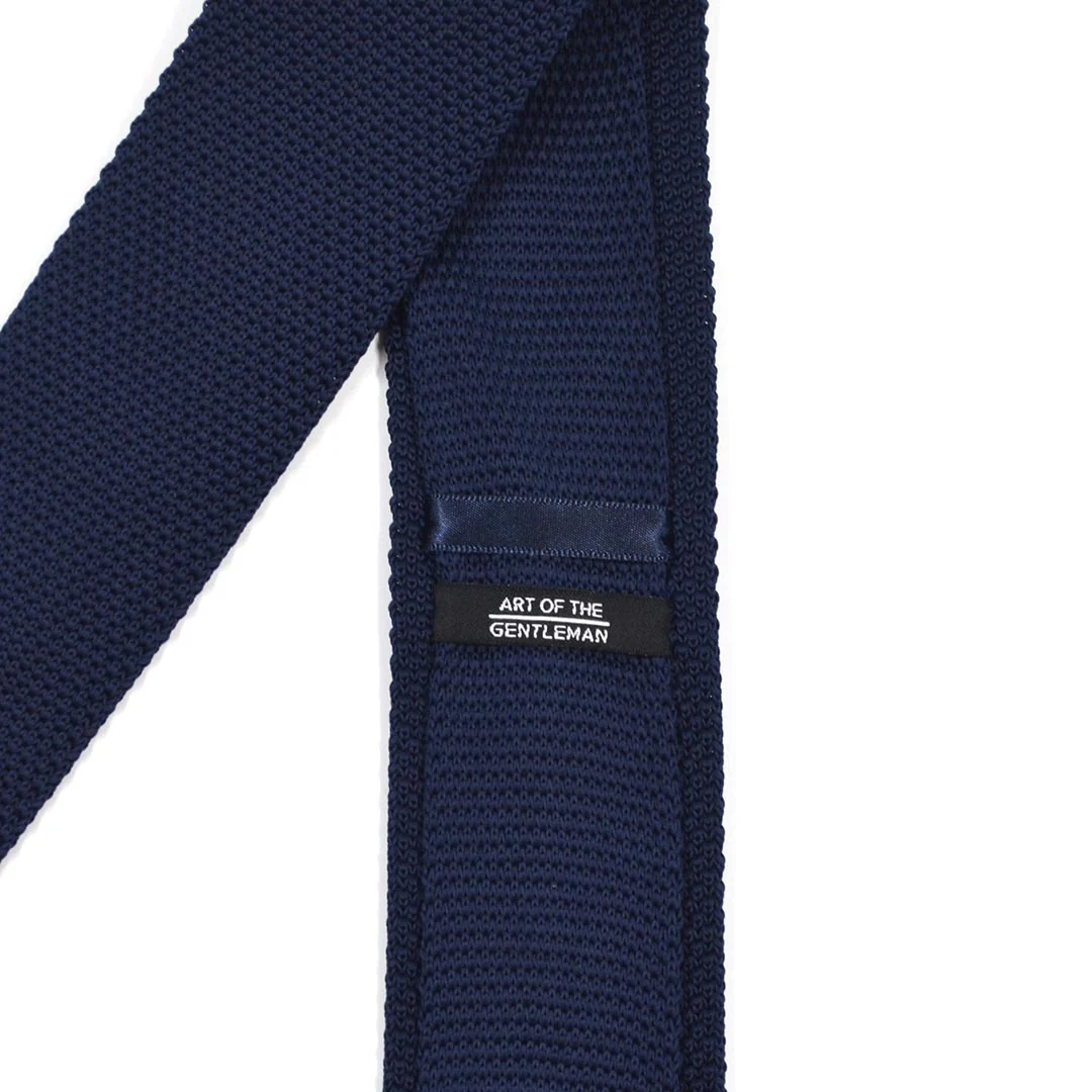 Knitted Navy Tie