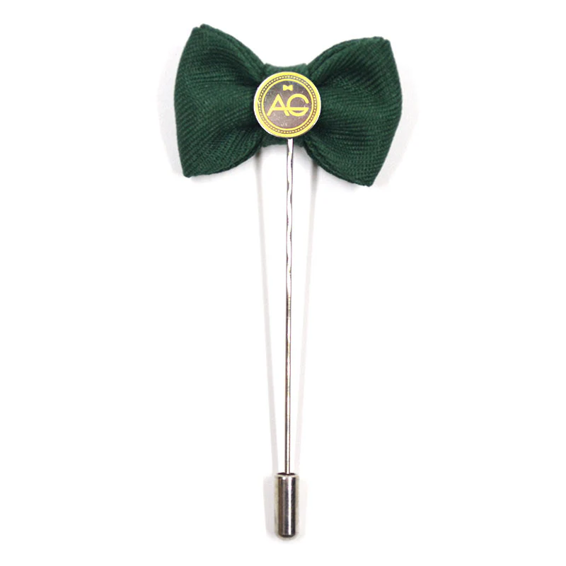 Lapel Pin - Bow Tie Forest Green