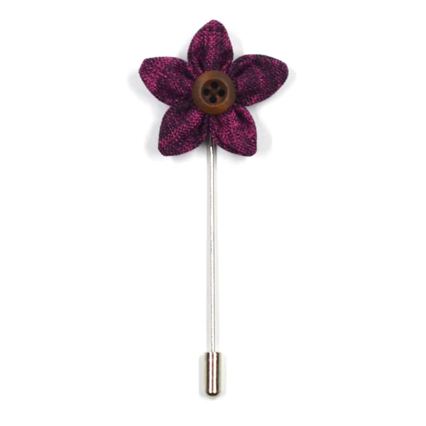 Lapel Pin - Wildflower Boysenberry
