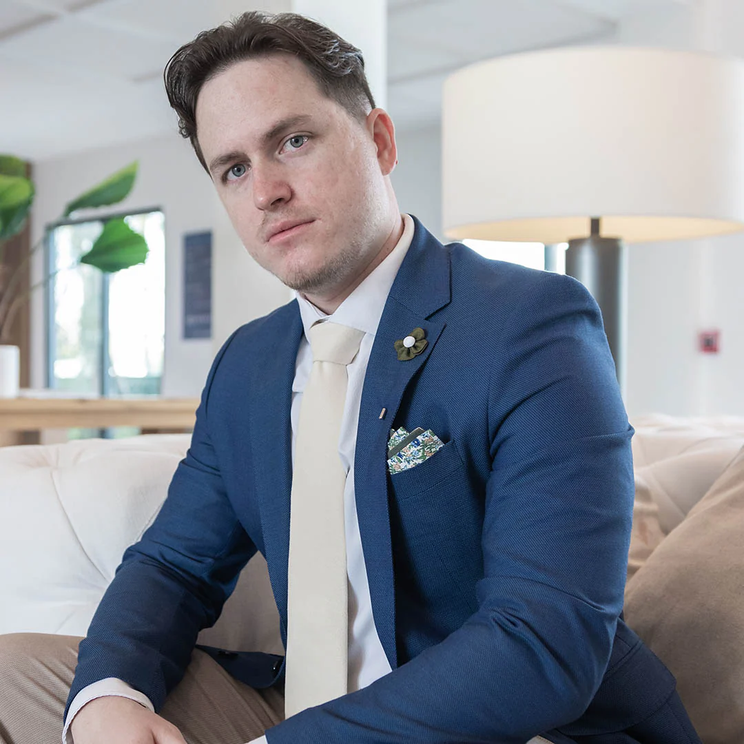 Microsuede Canary Ivory Tie