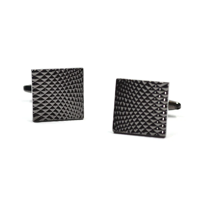 Gunmetal Block Cufflinks
