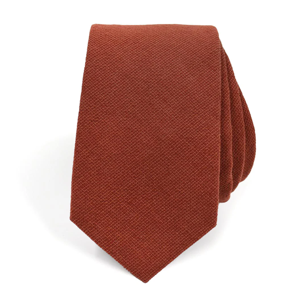 Solid Cinnamon Tie
