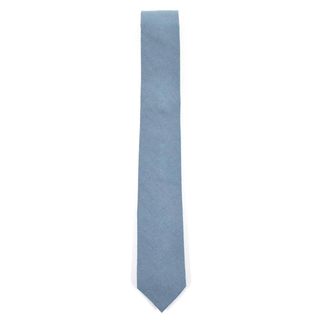 Solid Dusty Blue Tie