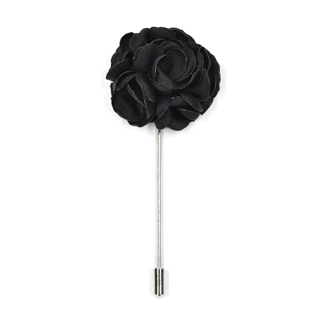 Lapel Pin - Rose Black