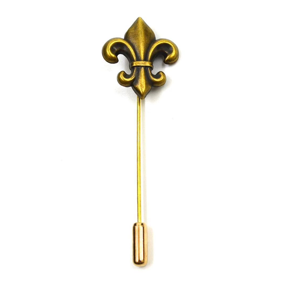 Fleur-De-Lis Bronze Lapel Pin
