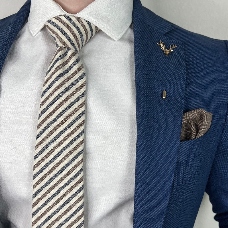 Striped Oxford Tie Set