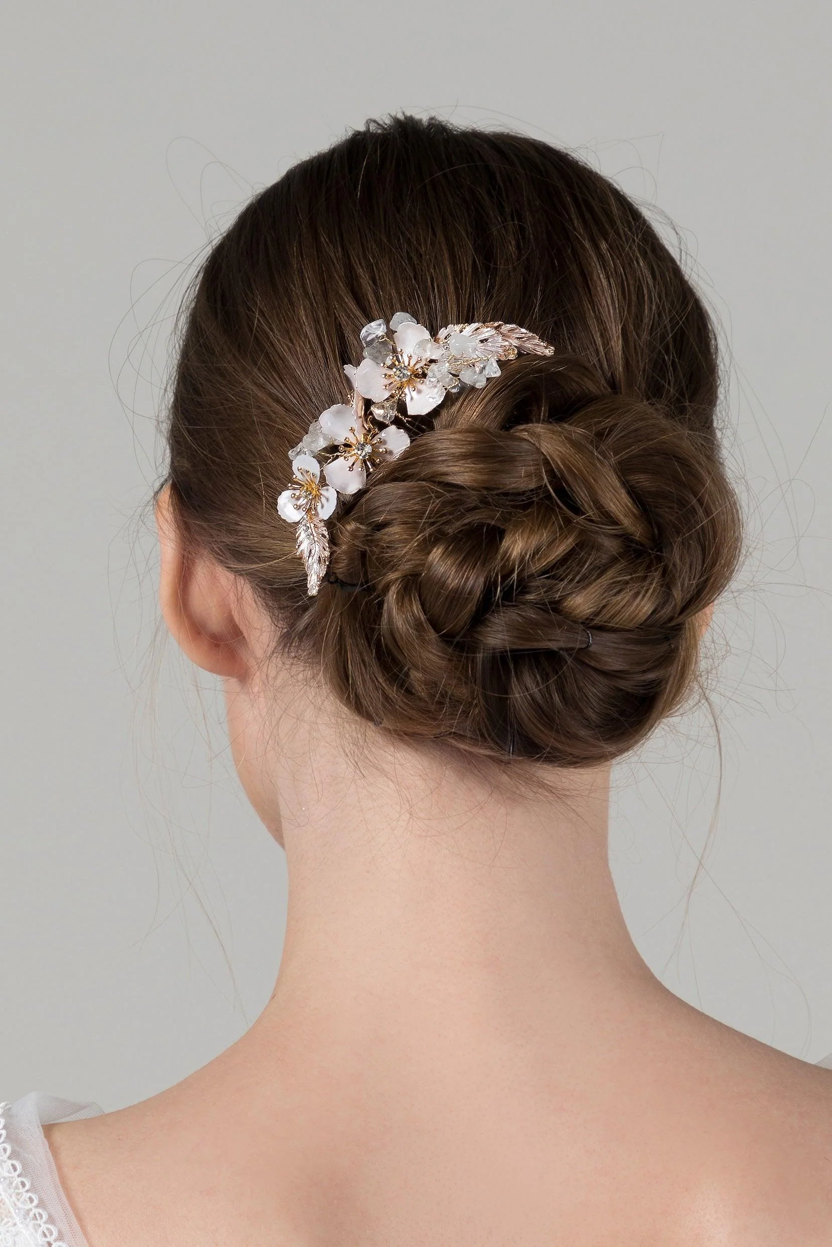 Alloy Hair Combs with Rhinestone CH0379
