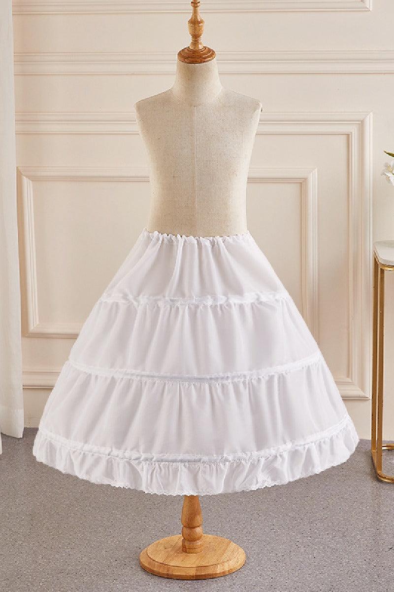 Children Ball Gown Slip Floor-Length Petticoats For Party/Wedding 782765246450