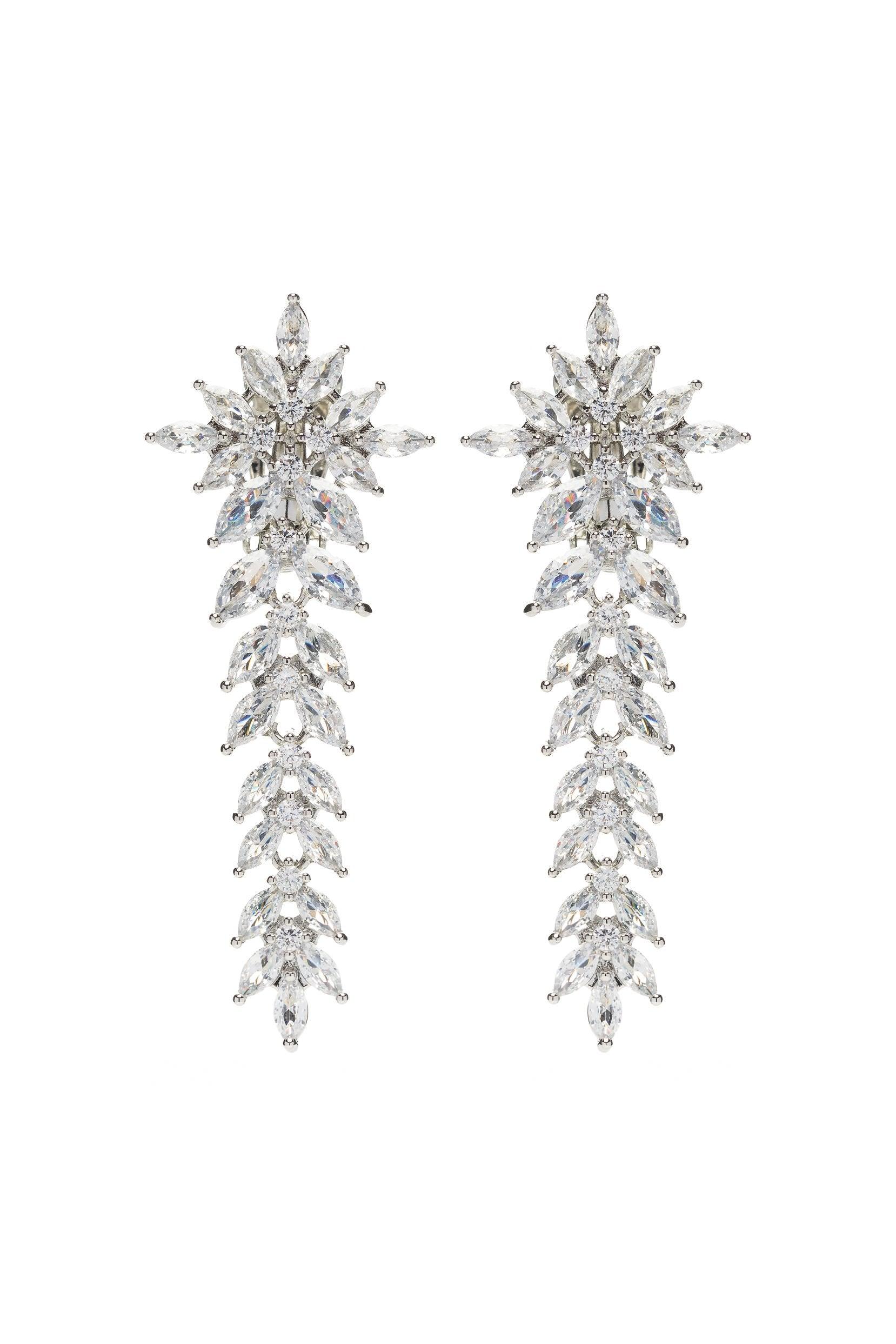 Copper Alloy Earrings with Zircon CE0132