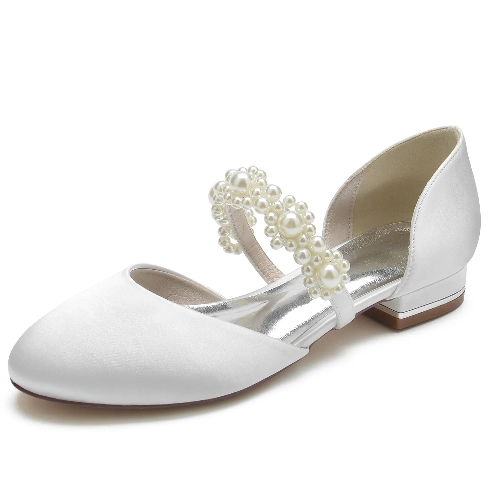Flat Heel 2.5cm Silk-Like Shoes CK0288