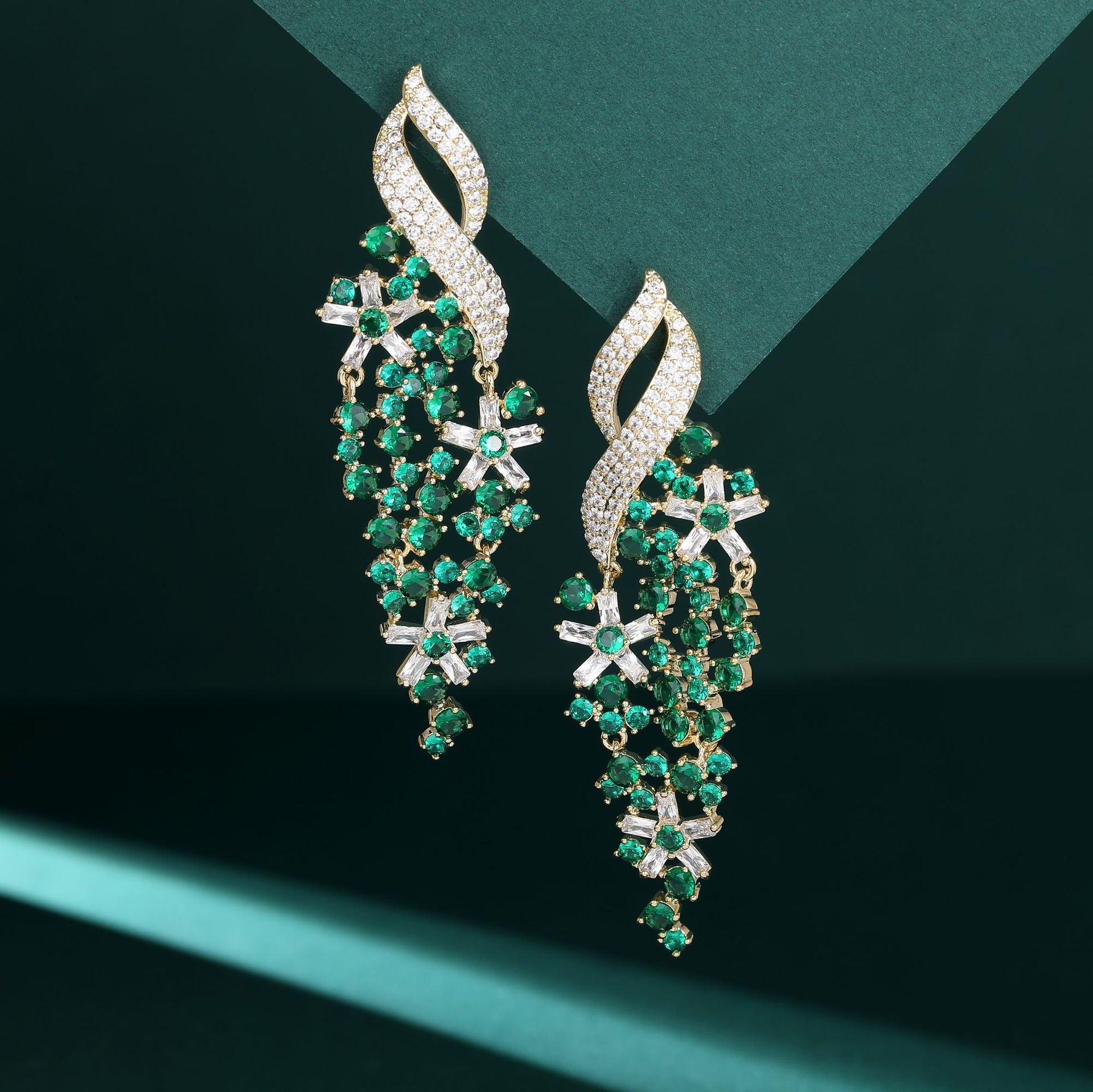 S925 Silver needle flower earrings 722709490960