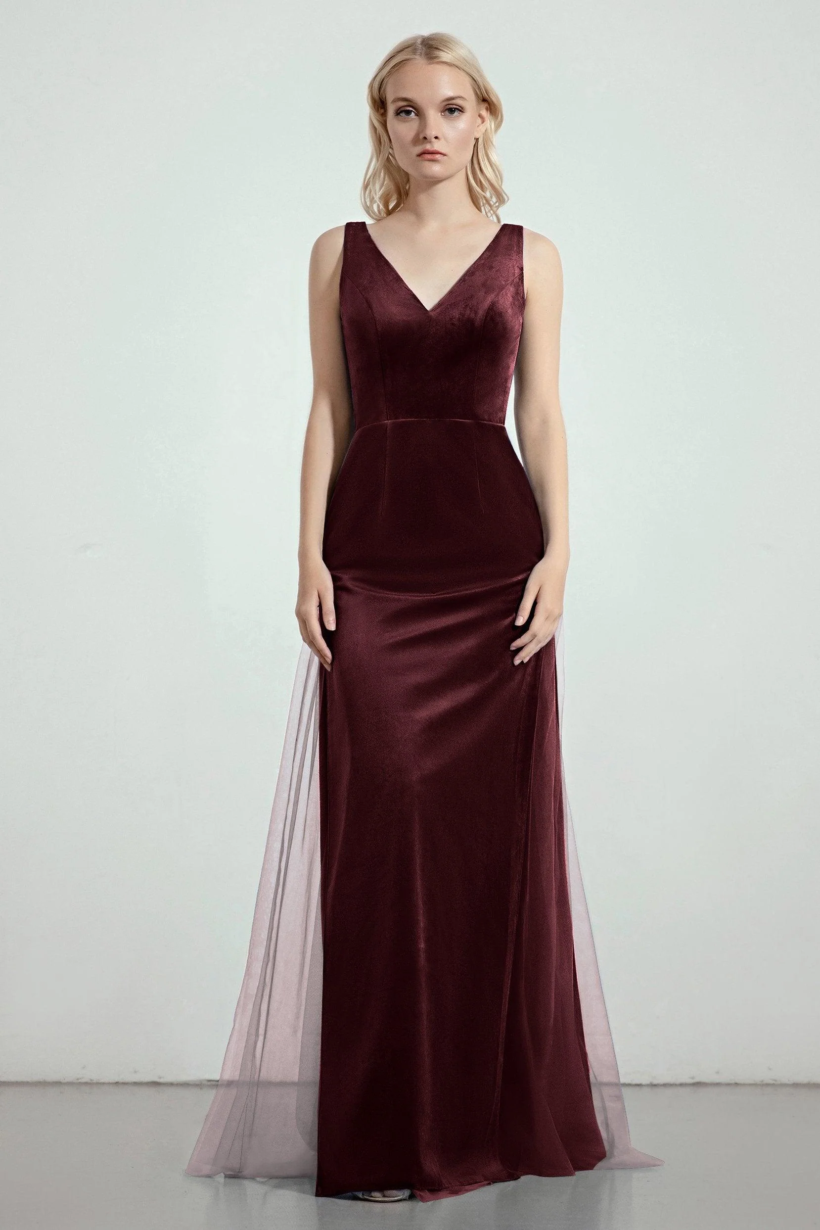 Sheath-Column Floor Length Bridesmaid Dress Formal Dresses CB0275