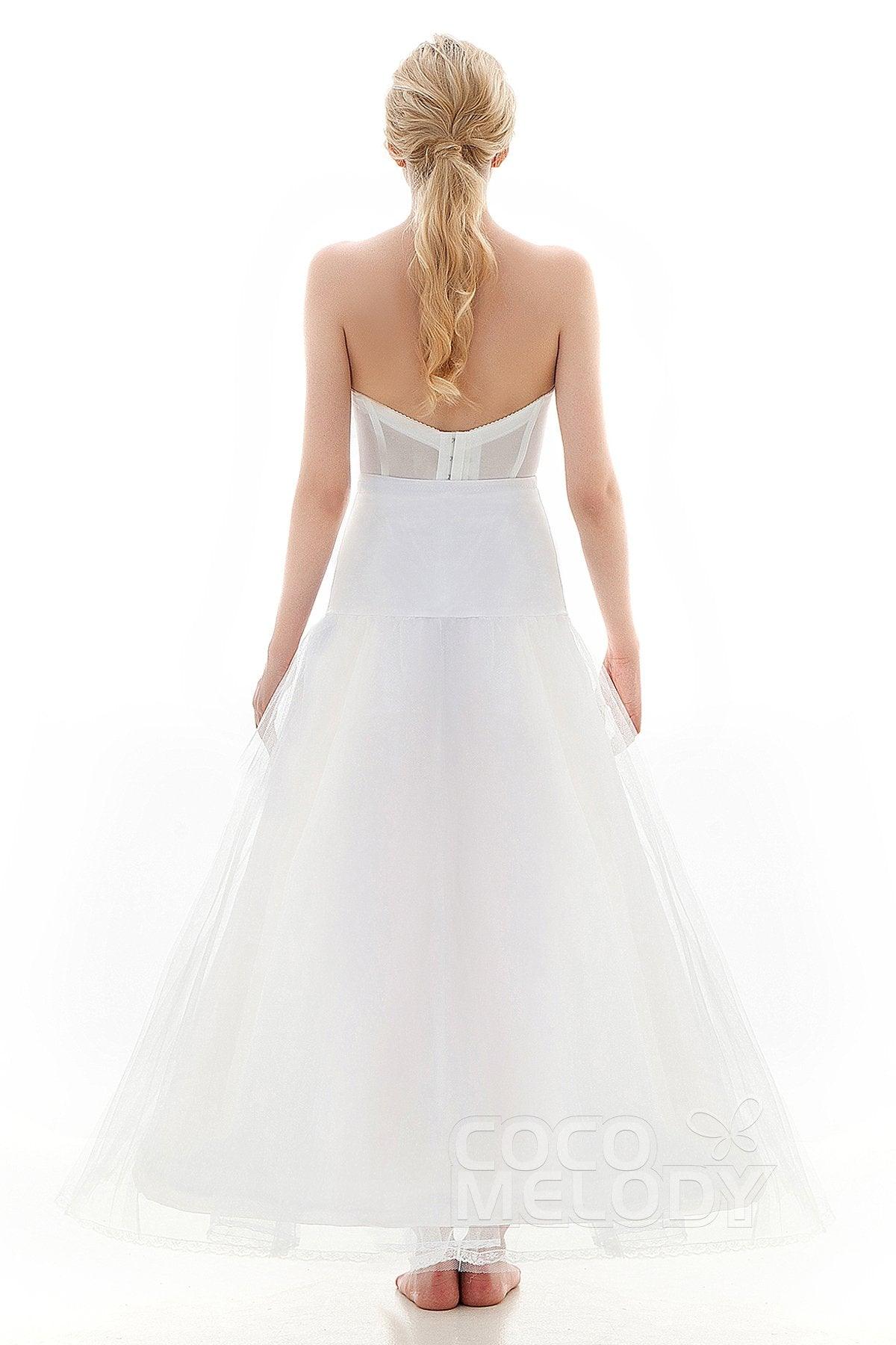 A-Line Floor-Length 1 Hoop Wedding Petticoats CP0013001