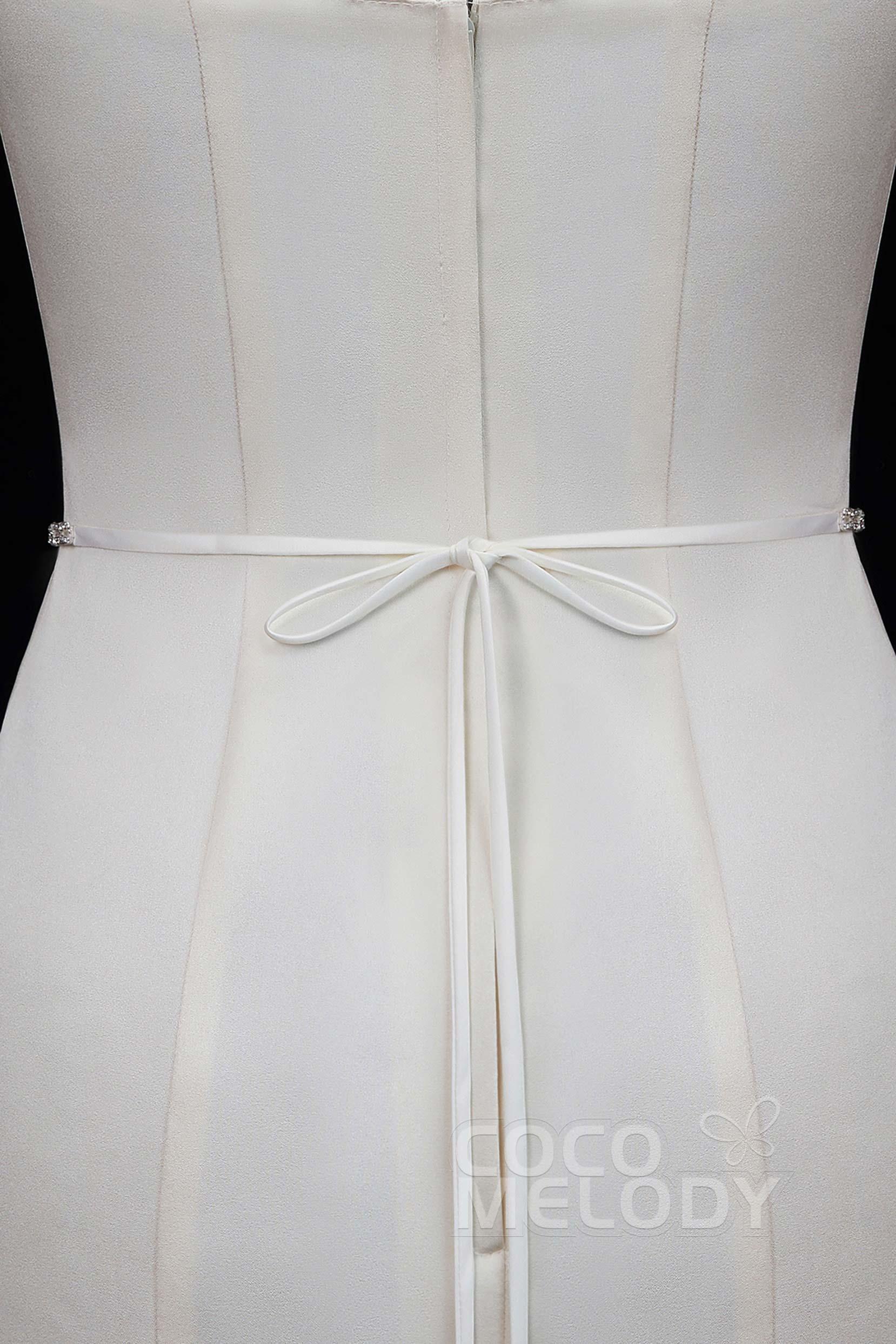 Charming Satin Wedding Sash with Rhinestone YD18010