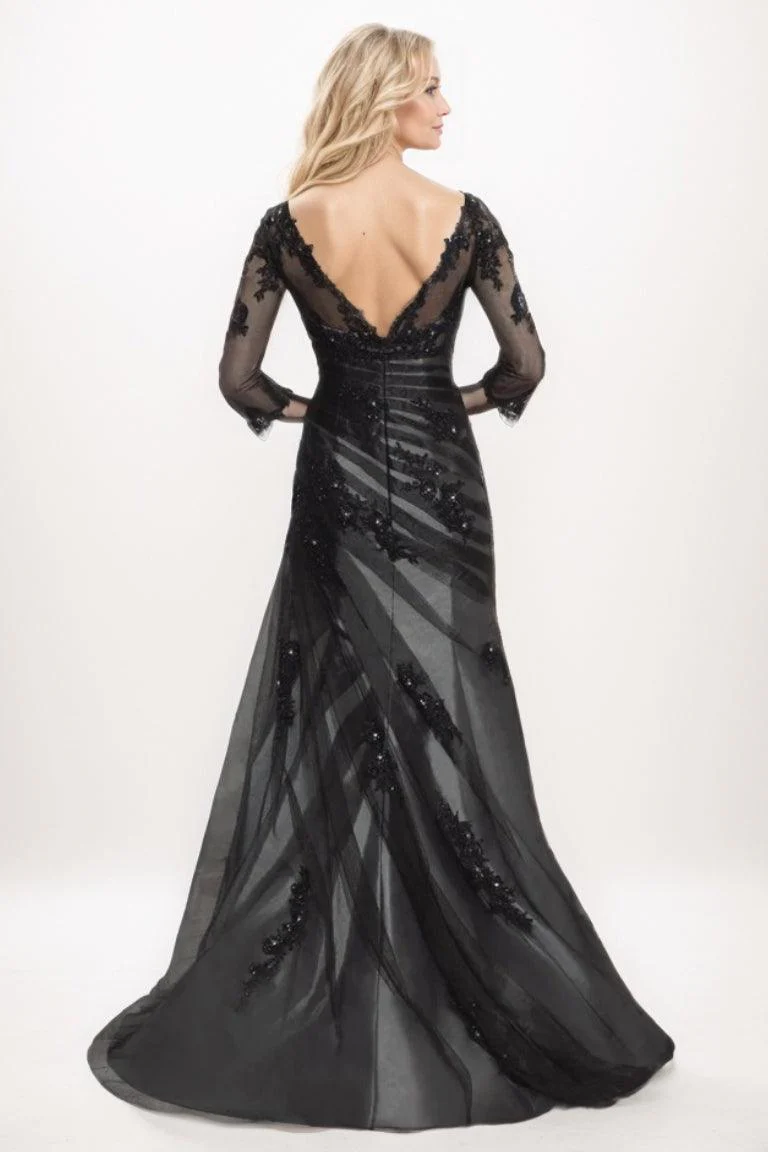 Trumpet-Mermaid Maxi Tulle Mother Of The Bride Dress CM0273