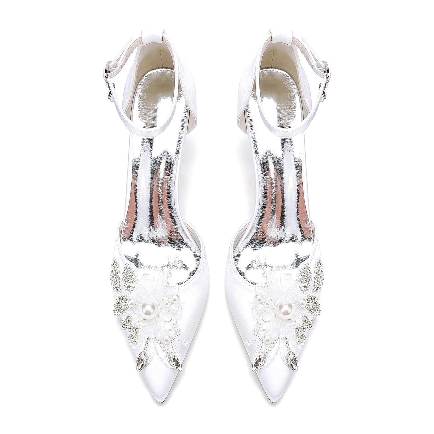 Stiletto Heel 8.5cm Silk-Like Shoes CK0476