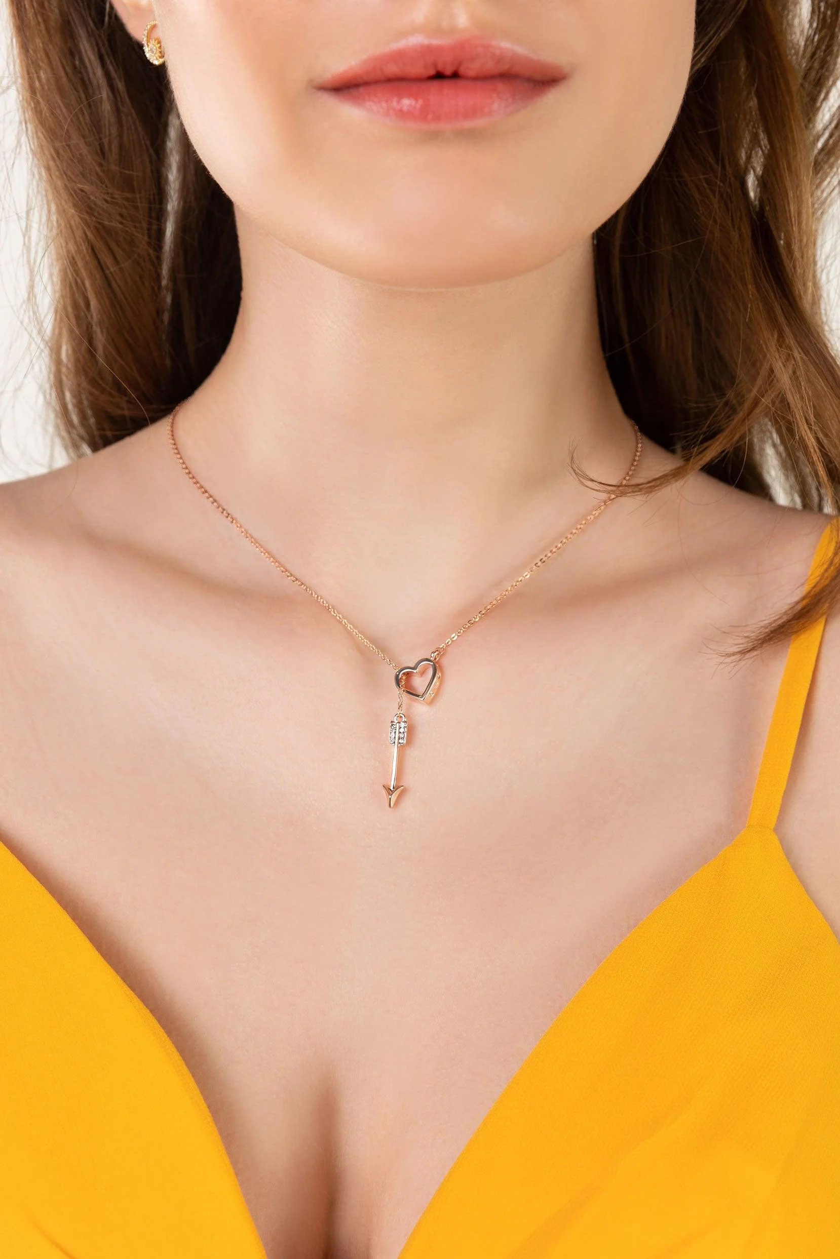 Alloy Necklaces with Rhinestone CX0029