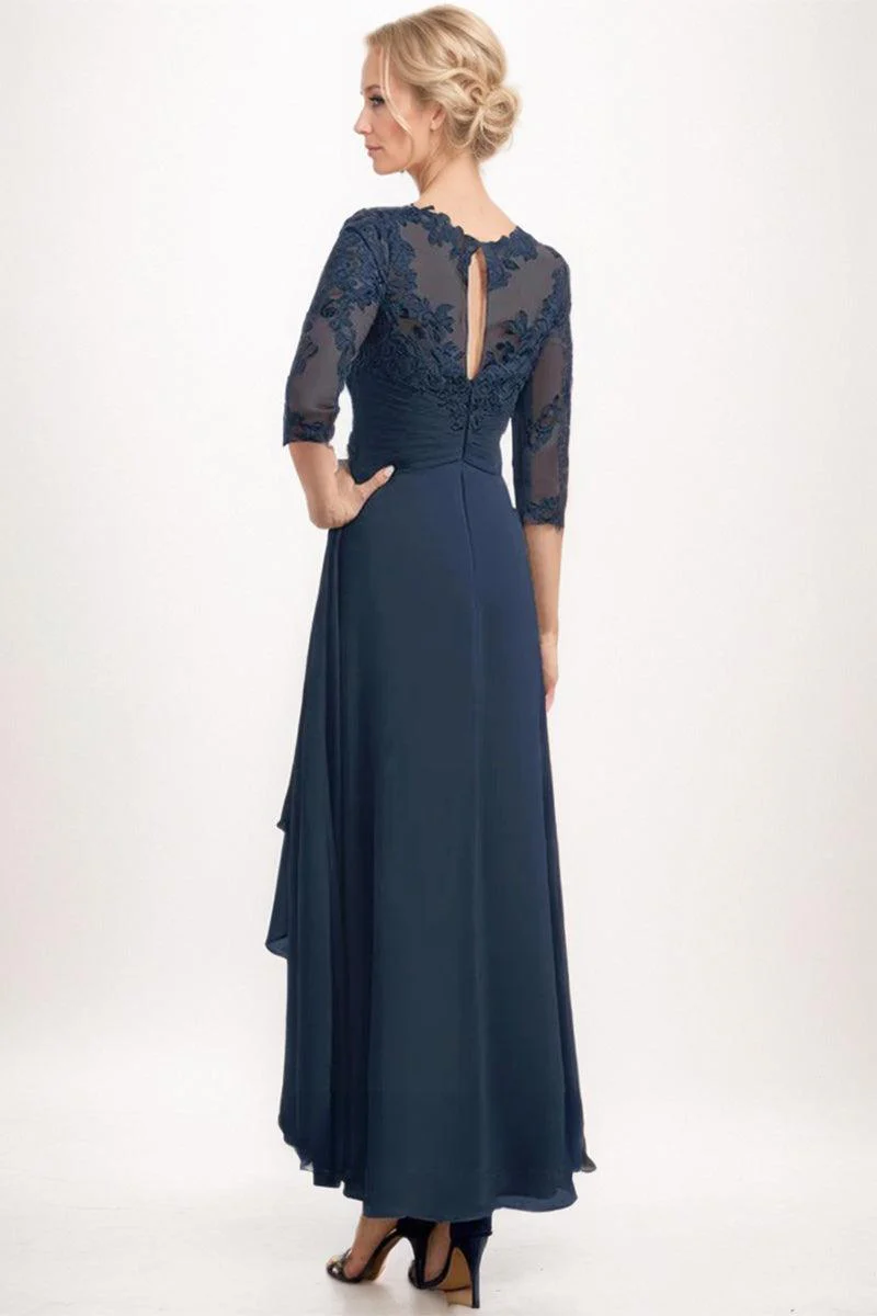 A-Line Midi Chiffon Mother Dress CM0264