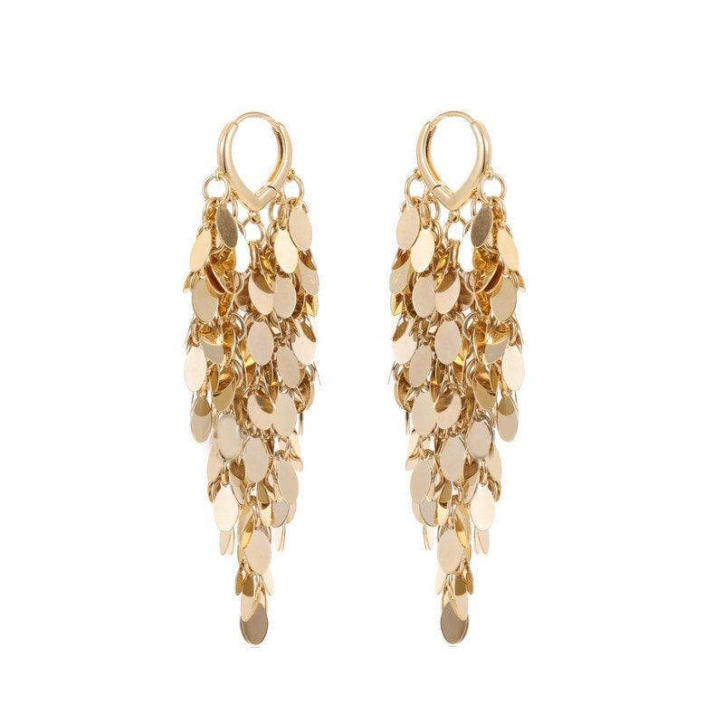 Sequined tassel earrings 716729737869