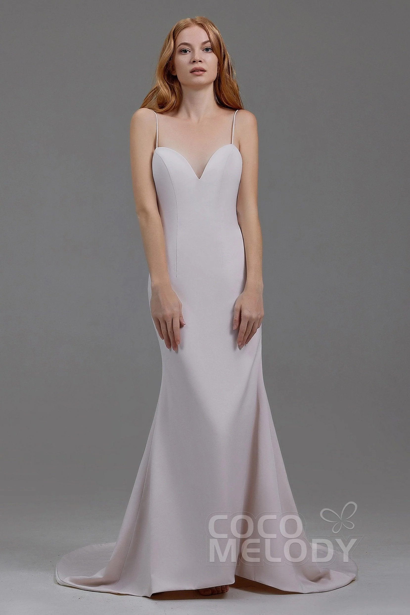 Mermaid Court Train Stretch Satin Wedding Lining LA18003