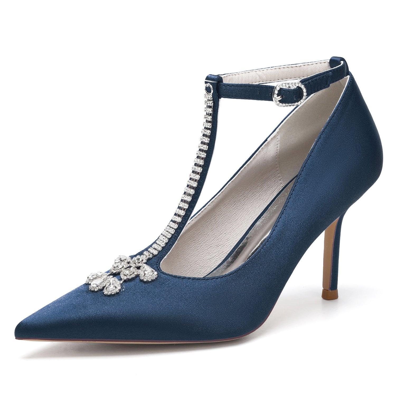 Stiletto Heel 8.5cm Silk-Like Shoes CK0155