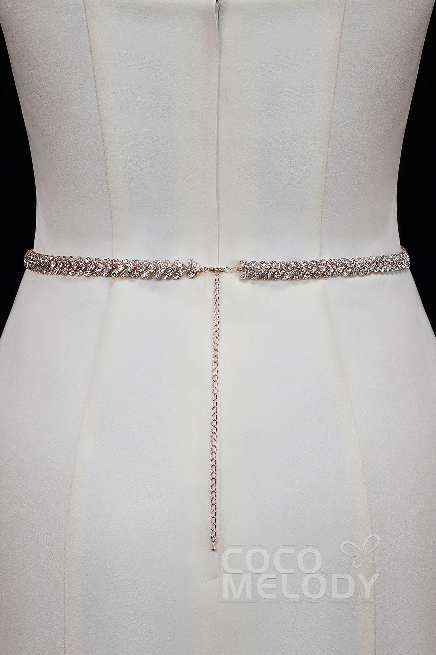 Fashion Alloy Wedding Sash with Rhinestone YD18009