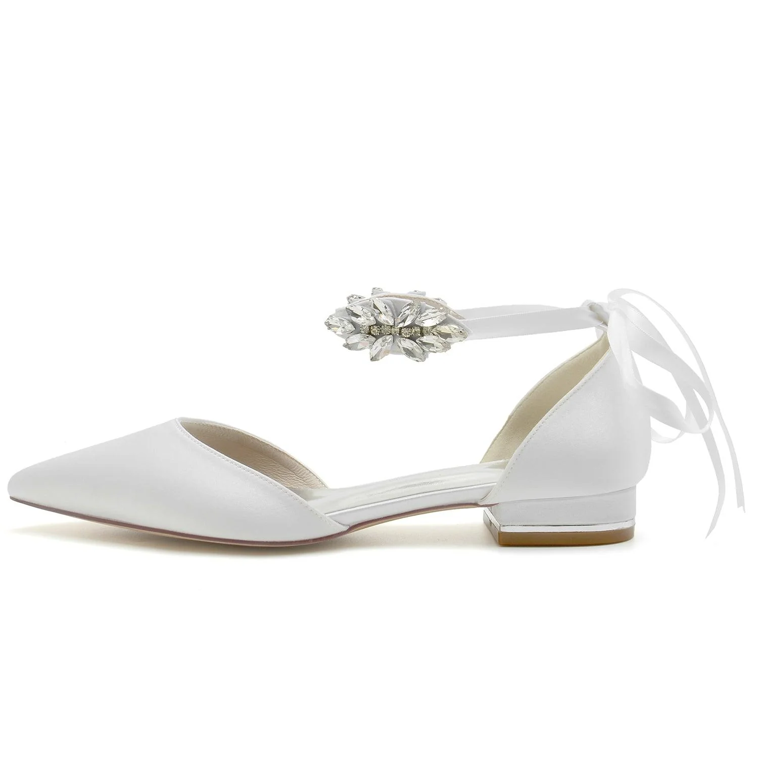 Flat Heel 2.5cm Silk-Like Shoes CK0364