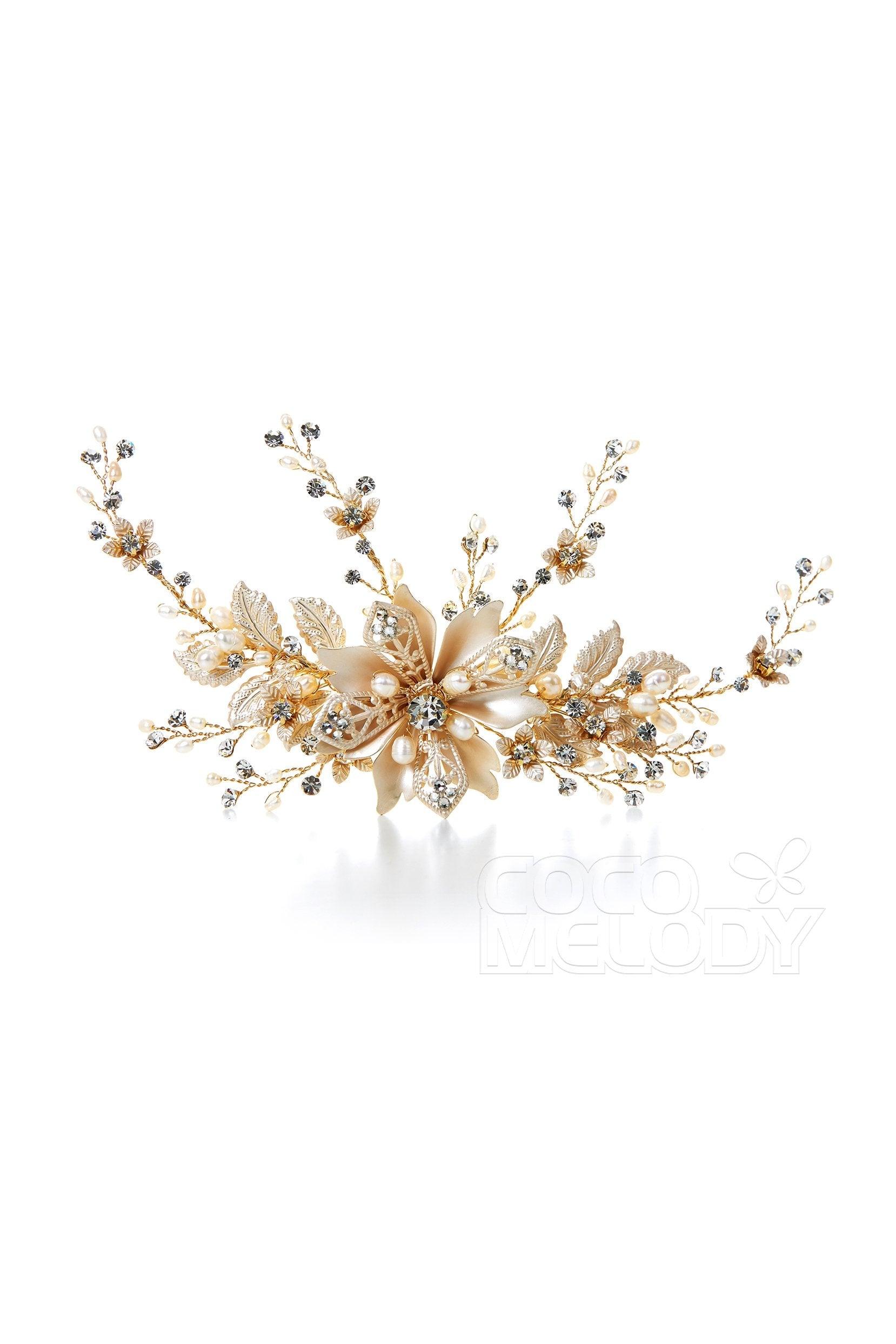 Impressive Alloy Hairpins with Imitation Pearl AH17022