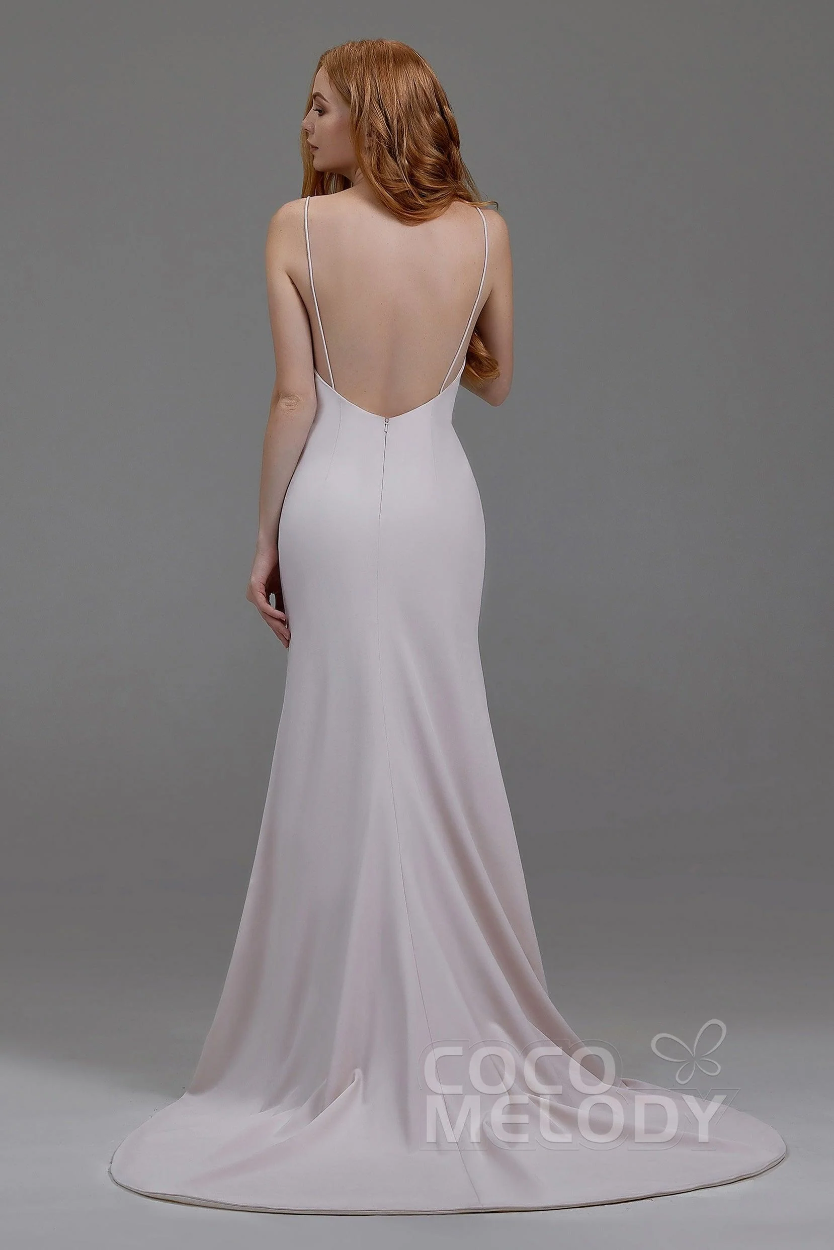 Mermaid Court Train Stretch Satin Wedding Lining LA18003