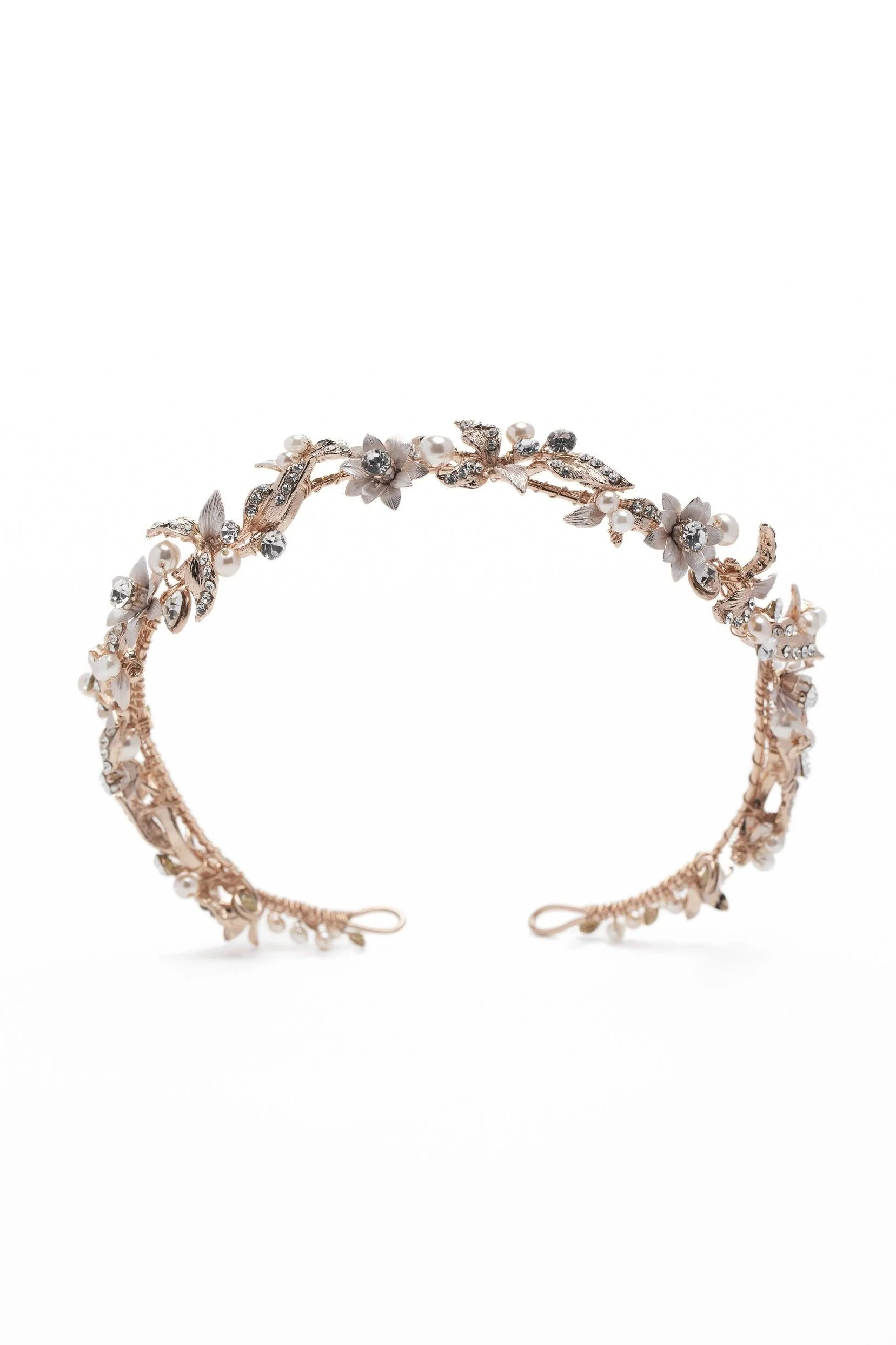 Alloy Headbands with Pearl Rhinestone CH0385