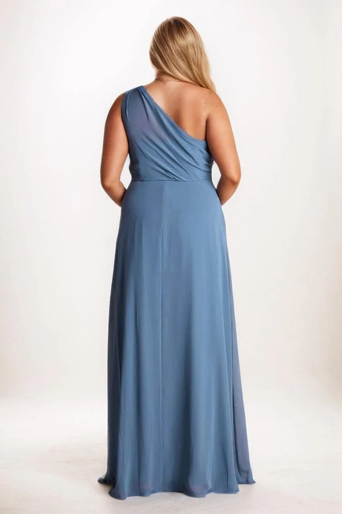 A-Line Maxi Chiffon Bridesmaid Dress CB0738