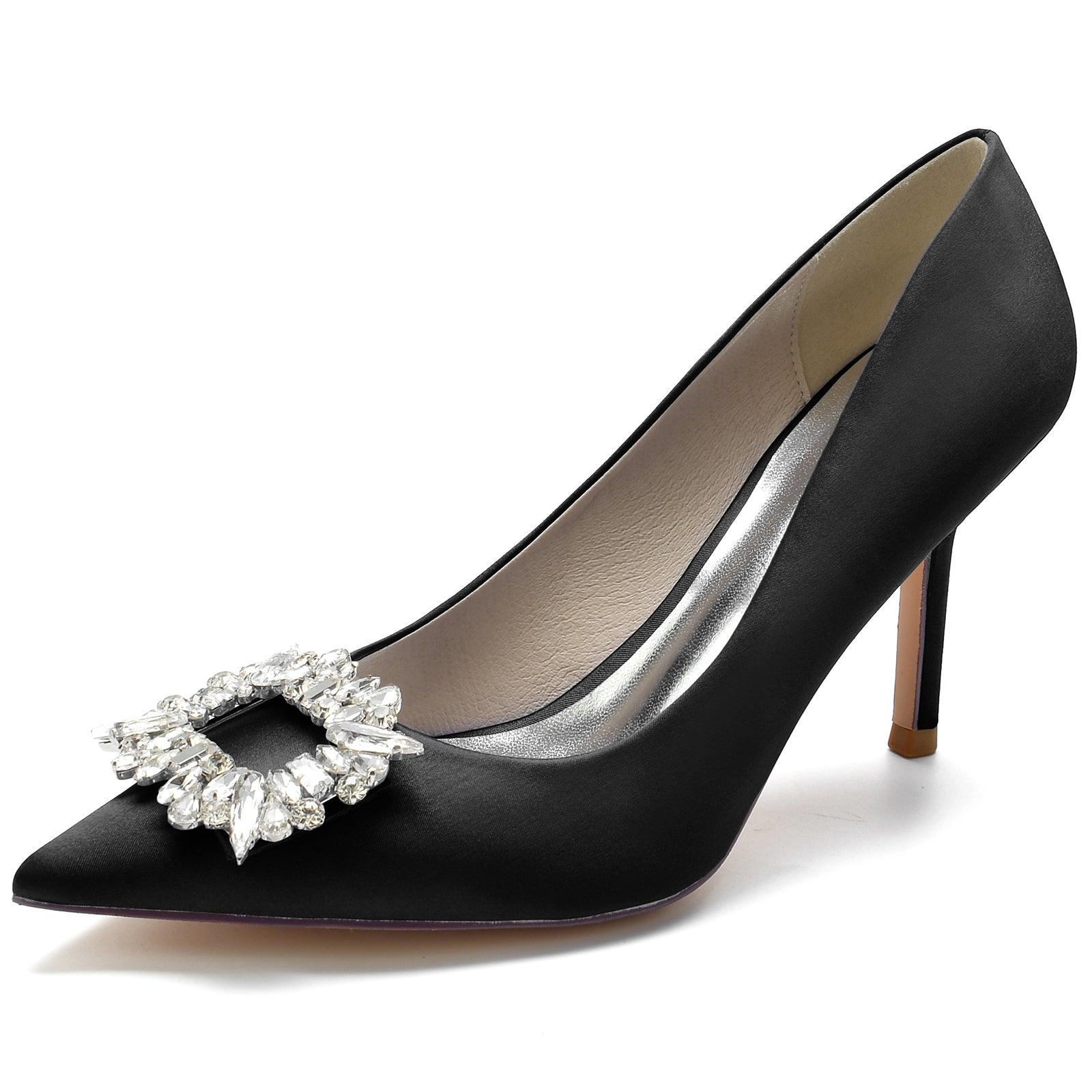 Stiletto Heel 8.5cm Silk-Like Shoes CK0147