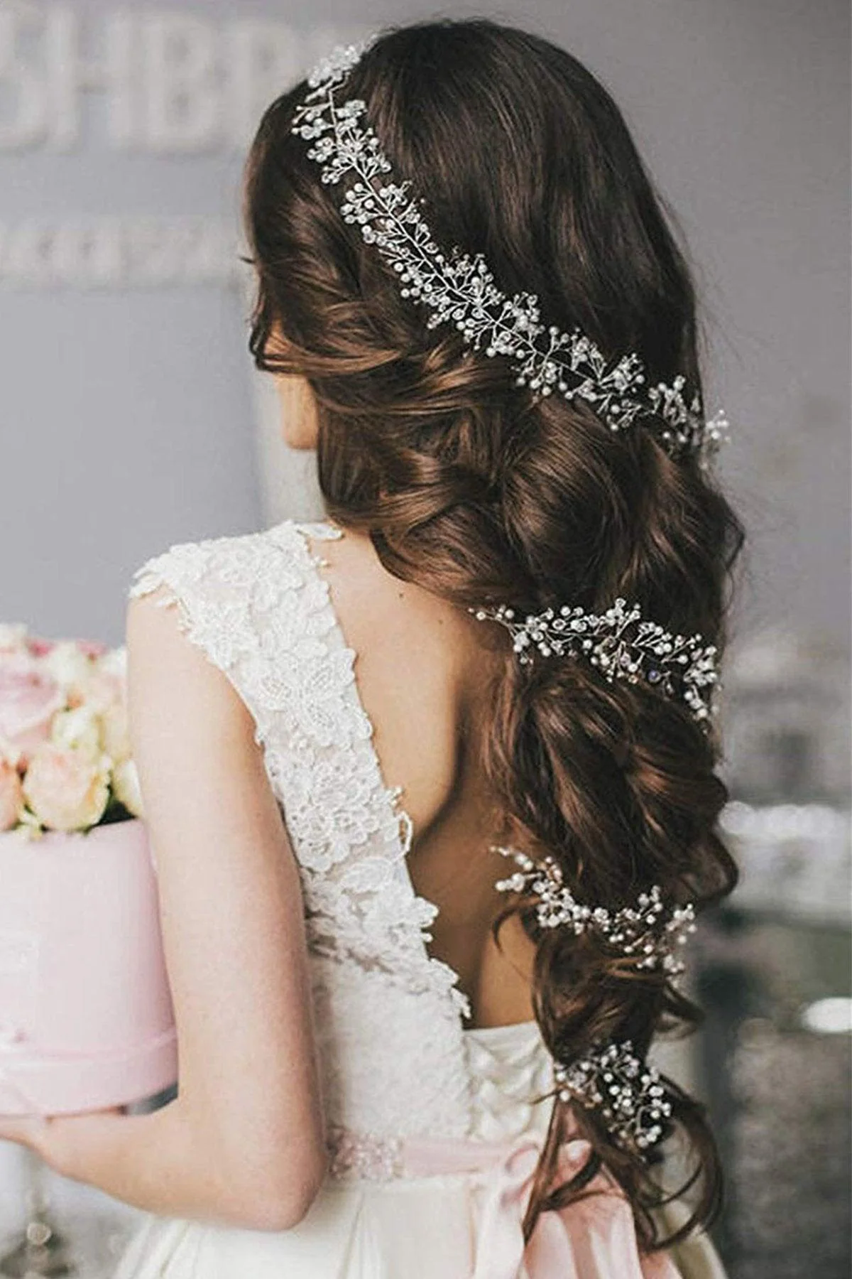 Alloy Headbands with Rhinestone CH0404