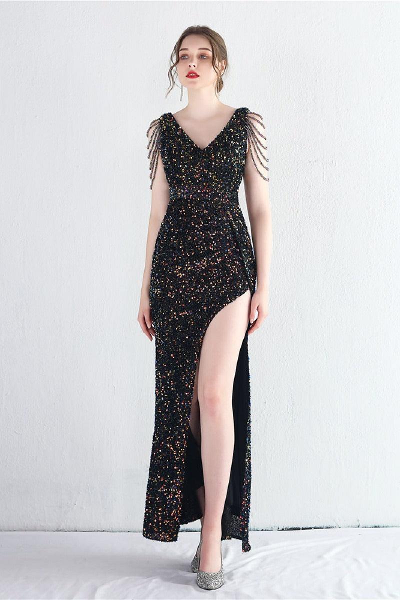 Trumpet-Mermaid Floor Length Sequins Dress 682786662179