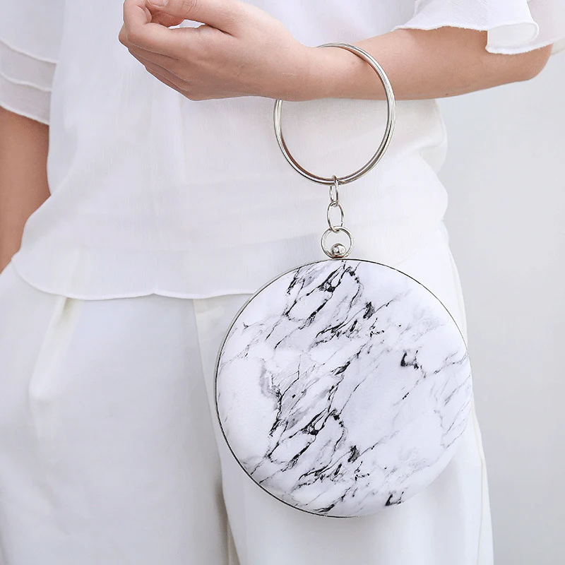 Round women's tote dinner bag 834788581294