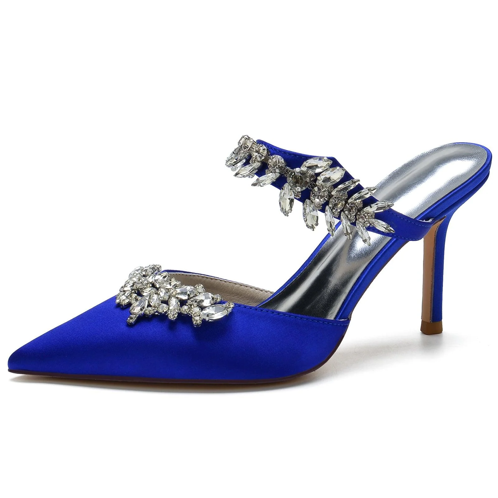 Stiletto Heel 8.5cm Silk-Like Shoes CK0158